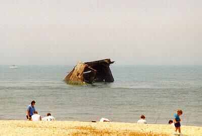 The wreck of the S.S. Atlantus off Cape May Point